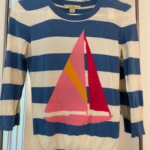 Sailboat striped sweater